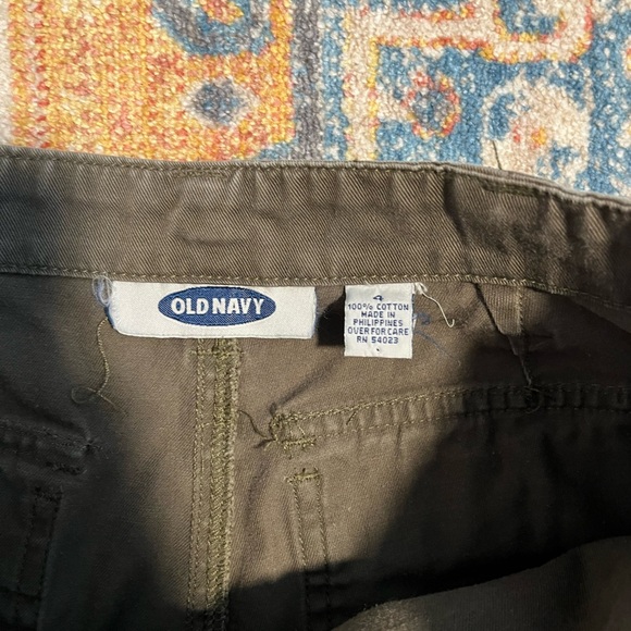 Old Navy cotton green wide-leg pants - Picture 3 of 5